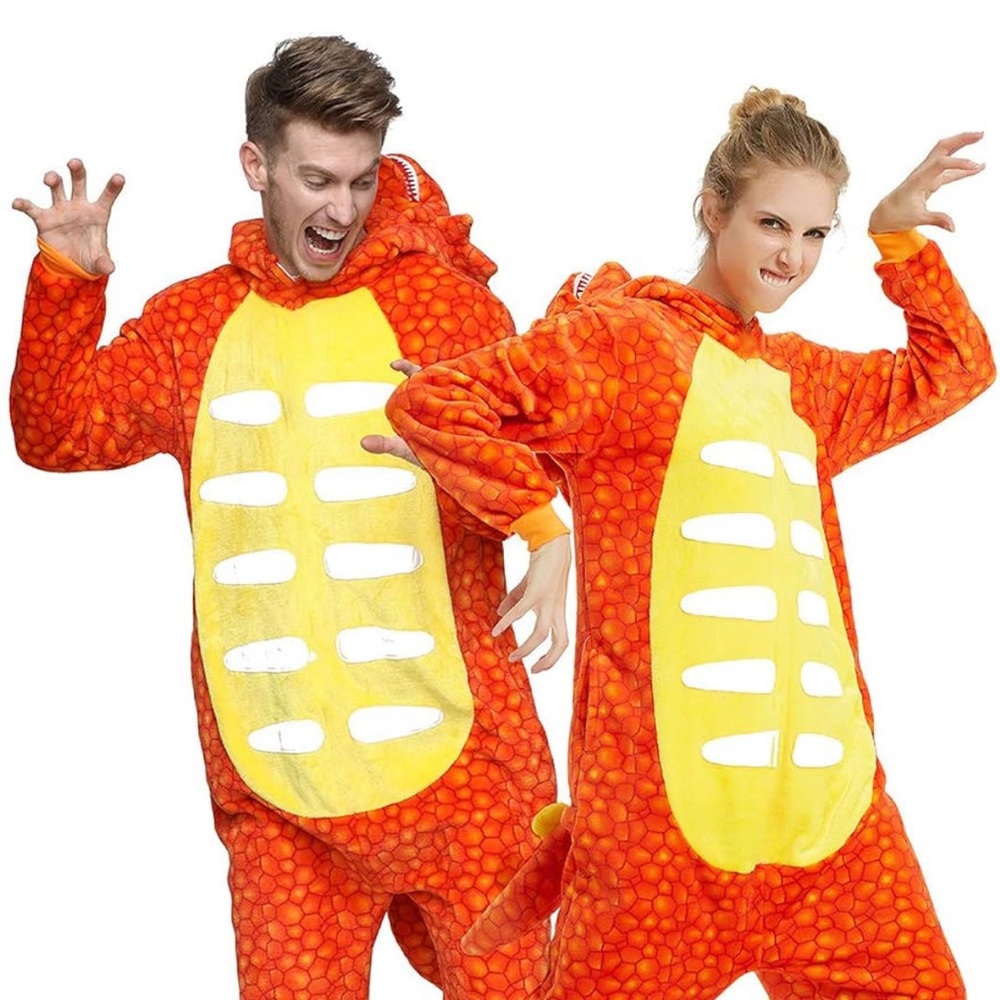 Dinosaur Costume Onesie Adult Women Novelty Onepiece Pajamas